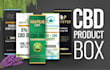 design premium hemp, cbd label and box package design