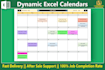 create any kind of dynamic digital calendar spreadsheet in excel