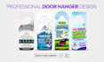 design a modern business flyer, leaflet, dl flyer and door hanger