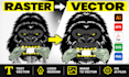 fix ai image, redraw ai image, and convert image to vector