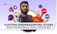 create a merch dropshipping shopify store with printful and custom designs
