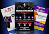 design event flyers, dj party flyers, food flyers, and promotion flyers