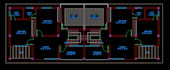 design house plan or 2d floor plan in autocad