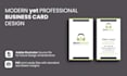 design aesthetic and professional business card