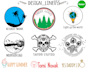 create artistic hand draw logo