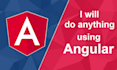 be your expert angular developer for web applications