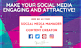 be your social media marketing manager and content creator