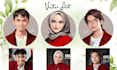 draw a professional vector cartoon portrait from your photo