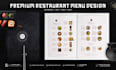 design a premium restaurant menu for your brand