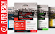 creative flyer, brochure, postcard, leaflet design