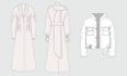 make fashion technical sketch flat drawings cad of clothes