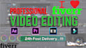 do professional video editing cut merge transitions color grading and more