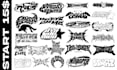 create custom font y2k, with dark lettering