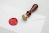 do a wax seal effect of your logo