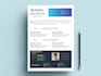 design a creative and professional curriculum vitae