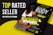 design an ultra professional fitness or business flyers