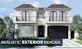 create photorealistic exterior 3d architectural renderings