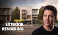 create photorealistic exterior rendering for real estate and architecture