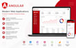 develop responsive web applications using angular and react