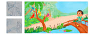 create full color hand drawn children book illustrations