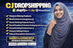 upload products to shopify woocommerce store from cj dropshipping autods zendrop