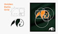 design a modern golden ratio grid logo for your brand