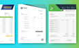 design custom invoice, quote, receipt in excel, word, PDF with auto calculated