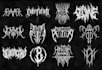 draw a metal band logo