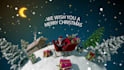 design santa christmas video animation  happy new year logo