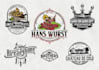 design vintage logo with unique hand drawn