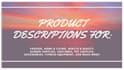 create quality SEO product descriptions