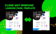 clone any web page using elementor pro, elementor template