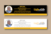 design professional image based email signature, footer