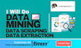 do web scraping, data extraction, and data scraping