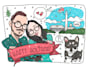 draw unique holiday card for you and your loved one