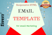 design and code responsive html email template