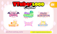 design custom vtuber logo for your live2d vtuber model on cute anime manga style