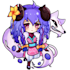 draw a cute printable anime character chibi sticker design