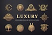 design luxury logo in gold style
