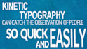 create awesome kinetic typography video