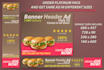 design professional web banner, header ad