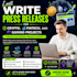 write press releases for crypto, fintech, and gaming projects
