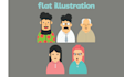 make flat character illustration from your ideas