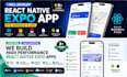 develop react native expo app for android and ios