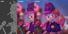 create professional 2d character design, concept art