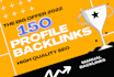 do 150 HQ social media profile backlinks SEO link building