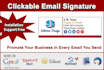 create clickable  gmail signature