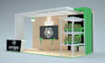 design 3d trade booth design, kiosk and exhibition stall