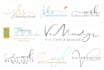 design hand written letters, initials, monogram logo