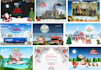 design custom christmas card, greeting card and kids birthday invitation cards